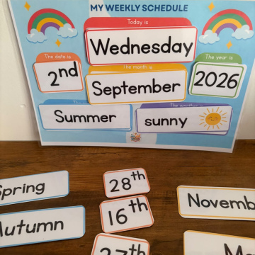 PDF:My Weekly Schedule – English Version