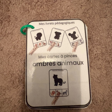 PDF:Les Cartes à pinces  ombres animaux 