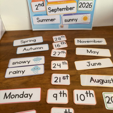 My Weekly Schedule – English Version 🌈